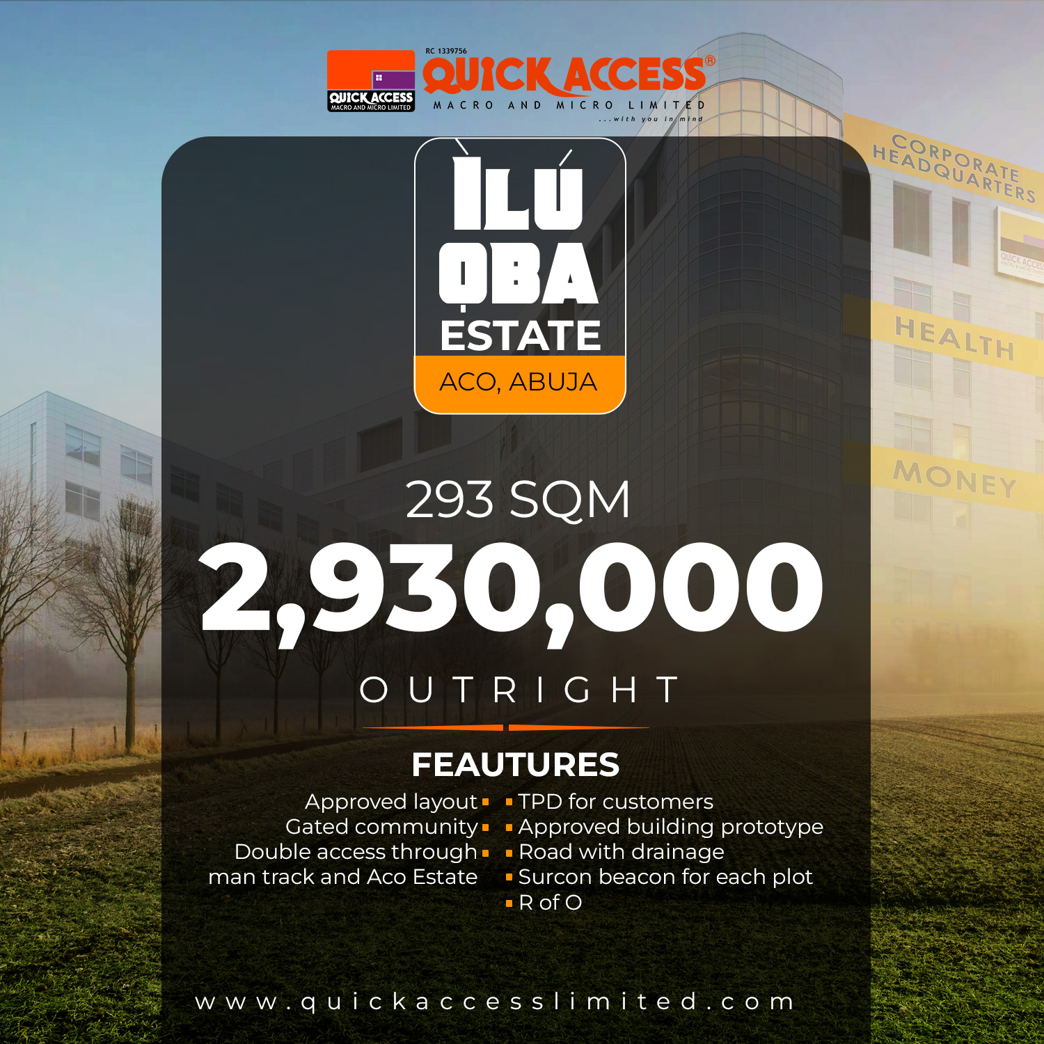 Ilu Oba Estate Plot 86 (293 SQM OUTRIGHT)